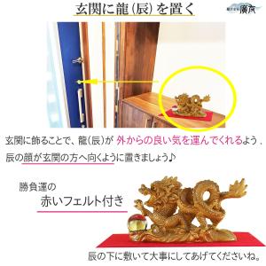 龍の置物 玄関 干支 金 辰 龍 置物 風水 ...の詳細画像2