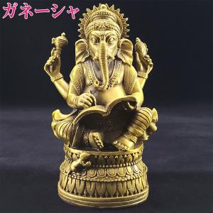 ガネーシャ像　木製　木彫り　大型　約45.5cm　アジアン　仏像　ガネーシャ ガネーシャ像 木製 木彫り 大型 約45.5cm アジアン 仏像 ガネーシャ