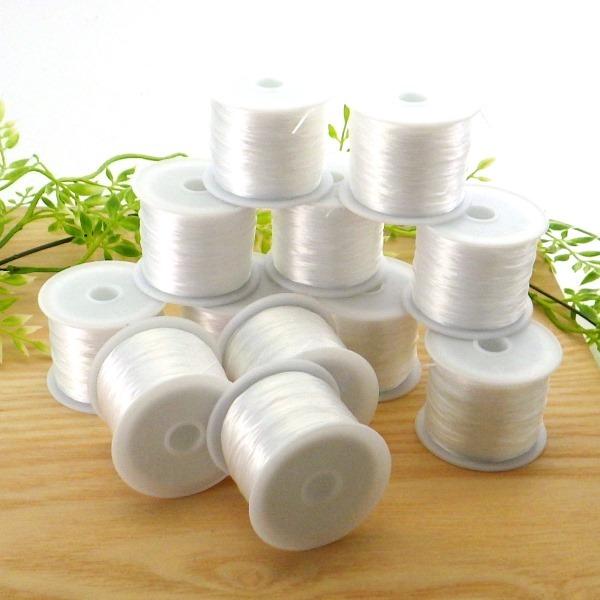 水晶の線 オペロンゴム ブレスレット 替えゴム 手芸 手作り ( 12個まとめ買い オペロンゴムブレ...