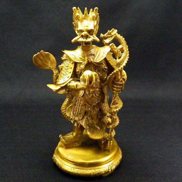 龍の置物 玄関 干支 金 銅製 5本爪 金色 龍置物 真鍮 風水 龍 置物 五本爪の龍 金龍 開運 ...