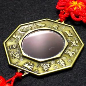 風水 鏡 八卦鏡 魔除け 八角形 魔除けグッズ...の詳細画像1