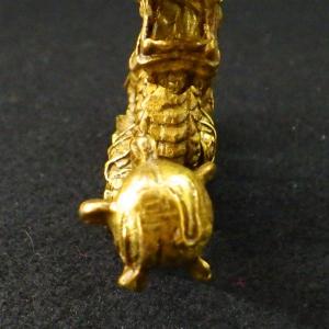 龍の置物 玄関 干支 金 銅製 5本爪 金色 ...の詳細画像4