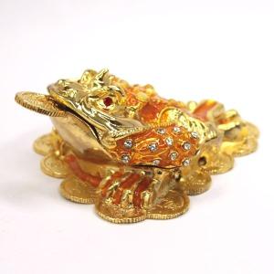三脚銭蛙の置物 招財銅製元寶三脚蟾蜍 : 中国貿易公司ctcオンライン