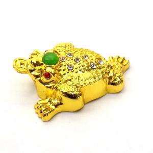 開運 三脚蛙 三本足 カエル 置物 カラフル 風水 玄関 縁起 かわいい
