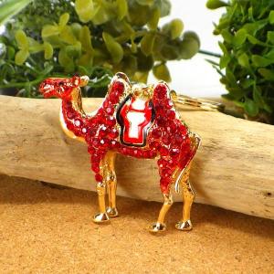 真鍮 キーホルダー（ラクダ）らくだ 駱駝 フタコブラクダ キャメル
