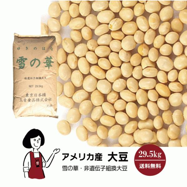 アメリカ産大豆 雪の華29.5kg / 約30kg 業務用サイズ