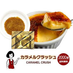 カラメルクラッシュ 2g×2000袋 / カラメル 顆粒タイプ プリン ブリュレ アイス デザート スイーツ 小袋 個包装 送料無料