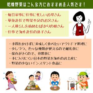 乾燥野菜ミックス 100g 国産 チャック付の詳細画像3