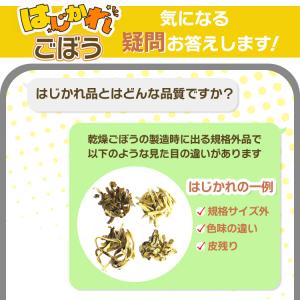 《はじかれ》乾燥ごぼう 300g / チャック付の詳細画像3
