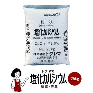 トクヤマ 塩化カルシウム 25kg / 融雪剤 ...の商品画像