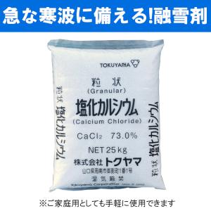 トクヤマ 塩化カルシウム 25kg / 融雪剤...の詳細画像1