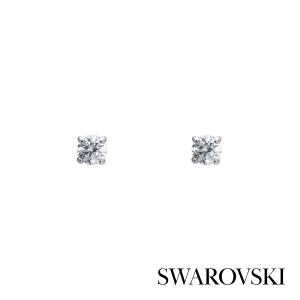 SWAROVSKI スワロフスキー Stilla Attract スタッドピアス 5408436 ラウンドカット ホワイト クリスタル プレゼント ［海外正規品］