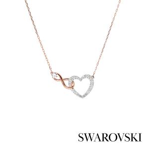 SWAROVSKI スワロフスキー Hyperbola ネックレス 5518865 ホワイト レディース インフィニティ ハート アクセサリー ジュエリー プレゼント［海外正規品］