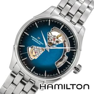 HAMILTON ハミルトン H32675140 40mm ジャズマスター オープンハート ブルー メンズ腕時計 自動巻き 80時間パワーリザーブ シースルーバック [海外正規品]