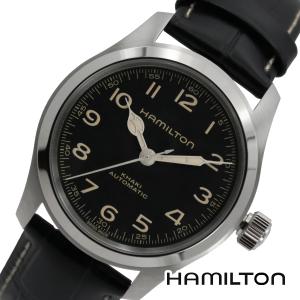 HAMILTON ハミルトン H70405730 38mm カーキ フィールド MURPH ブラック レザー 革  自動巻き メンズ 腕時計 [海外正規品]