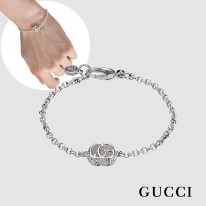 GUCCI グッチ YBA770756001(770756 J8400 8106) GGマーモント シルバー ブレスレット［海外正規品］