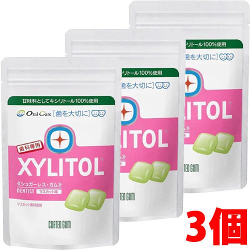 【3個】【メール便発送】XYLITOL キシリトール ガム 歯科専用 マスカット (ラミチャック 3...