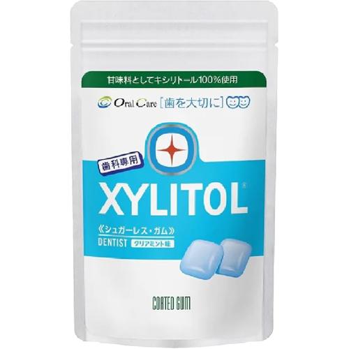 【メール便発送】XYLITOL キシリトール ガム 歯科専用 クリアミント (ラミチャック 35g)