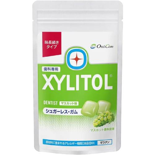 【メール便発送】味長続き XYLITOL キシリトール ガム 歯科専用 マスカット (ラミチャック ...