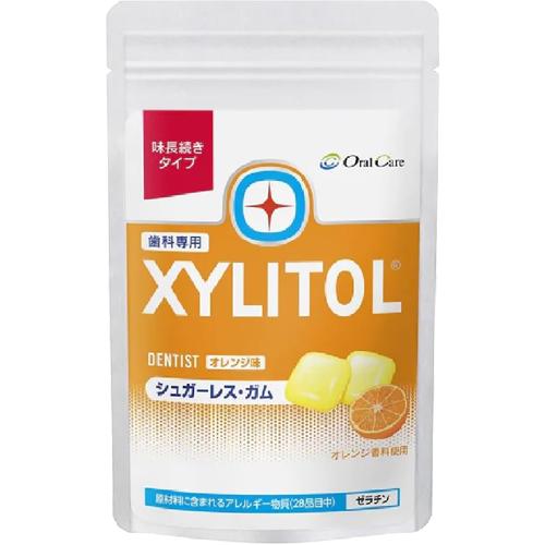 味長続き XYLITOL キシリトール ガム 歯科専用 オレンジ (ラミチャック 35g)