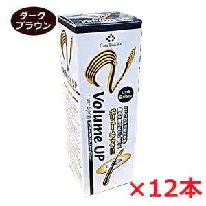 【12本セット】ボリュームアップヘアスプレー ダークブラウン 200g×12本（薄毛隠しスプレー）｜ヘルスケア　コヤマ