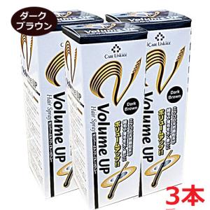 【3本セット】ボリュームアップヘアスプレー ダークブラウン 200g×3本（薄毛隠しスプレー）｜ヘルスケア　コヤマ