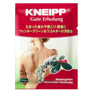 クナイプ グーテエアホールング バスソルト ウィンターグリーン&ワコルダーの香り 40g【kneipp1】｜koyama-p