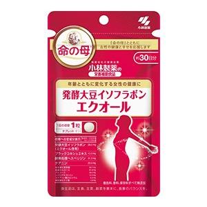 ゆうメール発送・送料無料 小林製薬 発酵大豆イソフラボンエクオール 30粒 約30日分｜koyama-p