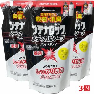【3個】【メール便発送】【医薬部外品】ブテナロック メディカルソープフット＆ボディ 詰替え用 250ml×3個