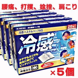 お買得シップ薬（湿布薬）冷感パステルハップＭＳ 28枚×5個　第3類医薬品