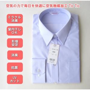 長袖角衿スクールシャツ　100A〜180A　ミラクル消臭