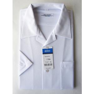 ノーアイロン・ストレッチ　クールシャツ　男子ニット開襟シャツ　半袖　富士ヨット ラクシャツ　スクール...