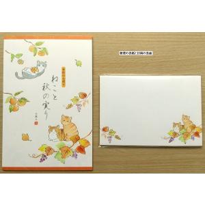 エヌビー社 秋柄封筒 便箋セット