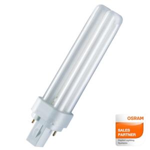 OSRAM DULUX D 18W/827  LUMILUX INTERNA　G24d-2 コンパクト形蛍光ランプ  OSRAM正規品（生産継続品）｜koyodenki