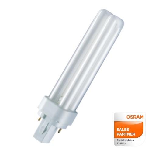 OSRAM DULUX D 13W/840 3波長形白色 G24d-1 コンパクト形蛍光ランプ  O...