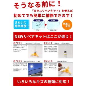 フロントガラス リペアキット 修復 修理 キズ...の詳細画像2
