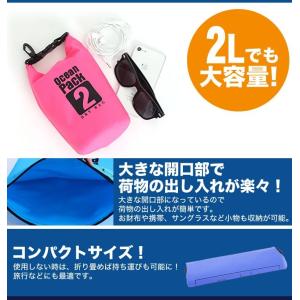2L 防水バッグ ドライバッグ コンパクト バ...の詳細画像5