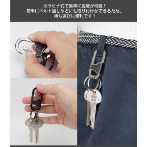 キーホルダー ダブルリング キーリング カラビ...の詳細画像1
