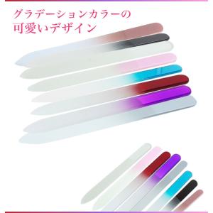 爪やすり ガラス製 つめやすり 爪磨き 両面 ...の詳細画像2
