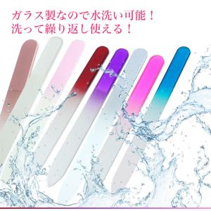 爪やすり ガラス製 つめやすり 爪磨き 両面 ...の詳細画像3