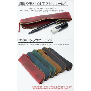 ペンケース レザー 本革 オフィス レザー 筆...の詳細画像4