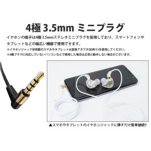 イヤホン 耳掛け式 カナル型 有線接続 4極 ...の詳細画像2
