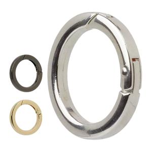 リング カラビナ 丸型 外径 28mm 35mm 41mm キーホルダー 丸カン サークル カラビナ バッグ チャーム アウトドア 鍵 カギ 小型 軽量