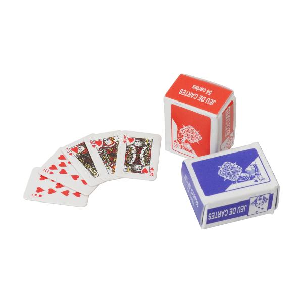 ミニトランプ 2個セット ミニチュア 小型 15mm×10mm ドールハウス 装飾 飾り トランプ ...