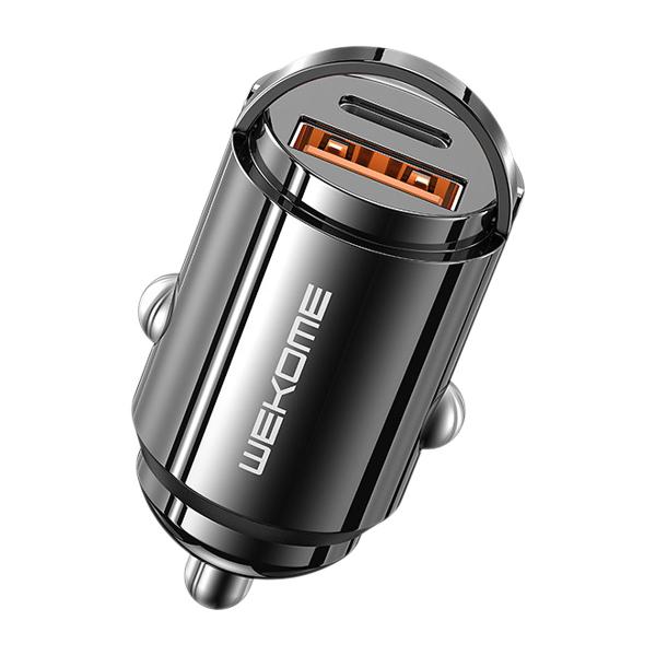 カーチャージャー 2ポート PD 20W USB C USB A シガーソケット 急速充電 小型 コ...