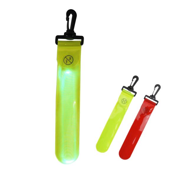 LED ストラップ 反射 リフレクター 2個セット キーホルダー 交通安全 夜間反射 反射ストラップ...