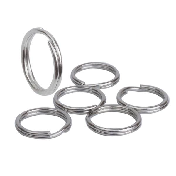 キーリング 二重リング 5個セット キーホルダー リング ステンレス 軽量 キーリング 連結 鍵