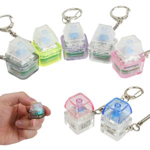 【3個セット】メカニカルキースイッチ キーホルダー クローマキーキャップチェーン メカニカルキースイッチキーホルダー メカニカル キースイッチ