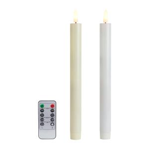 LED ろうそく 2本 リモコン セット 蝋燭 ローソク 電池式 火を使わない