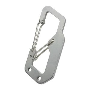 カラビナ キーホルダー ダブルフック ダブルカラ...の商品画像